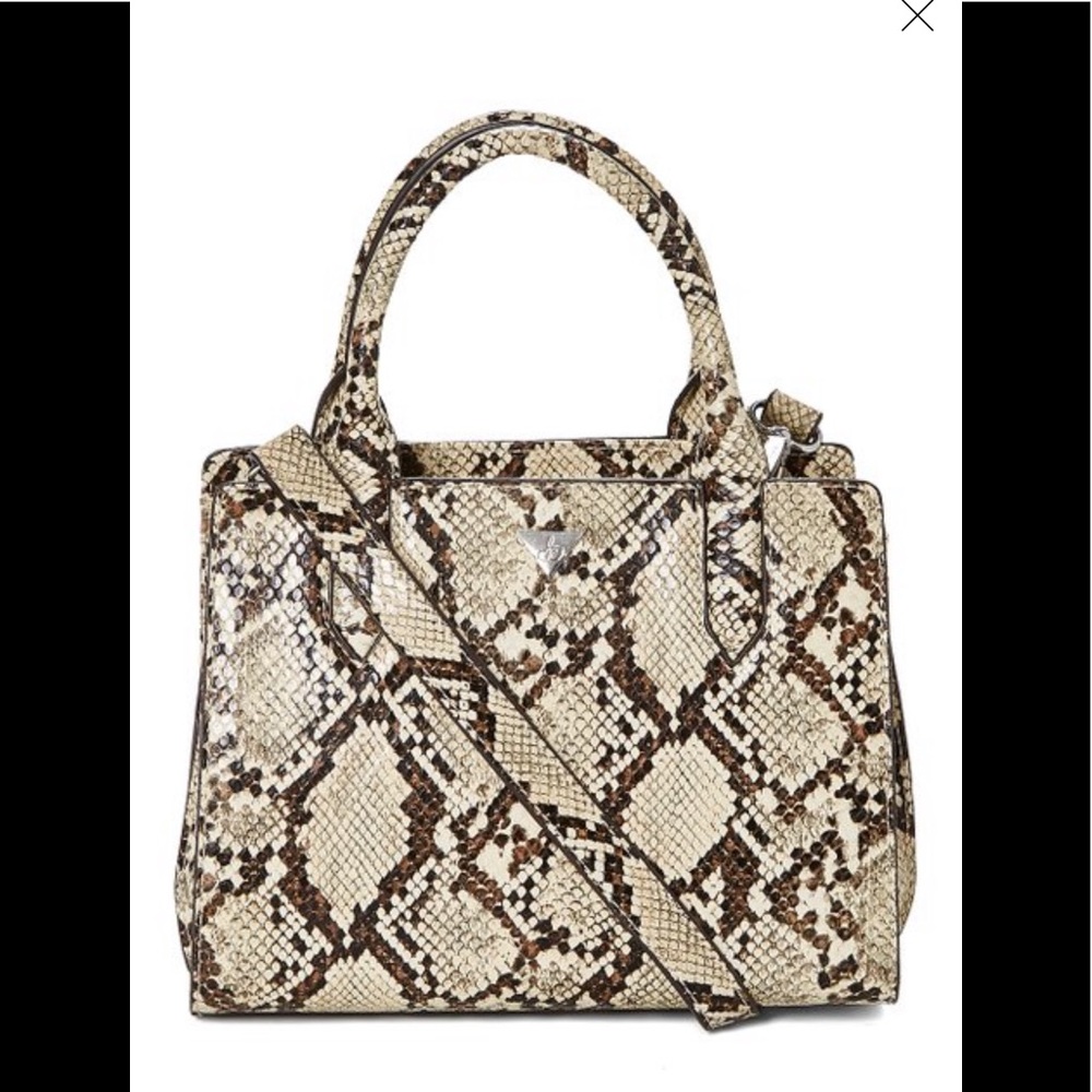Sam Edelman Alisa Natural Python Crossbody Satchel